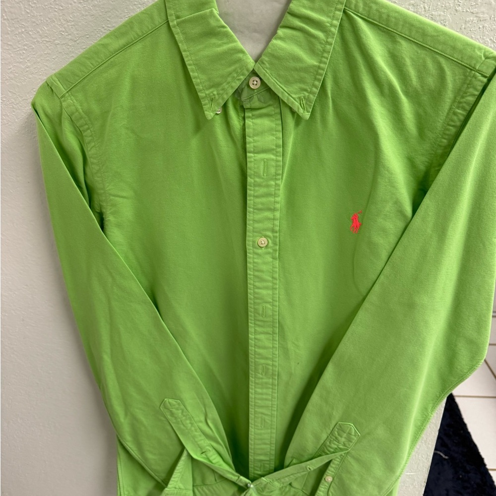 Ralph Lauren Bright Green Men's Button Down Shirt